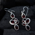 Garnet-Moroccan-Aria-Penta-Dangle-Red-92.5-Silver-Earring