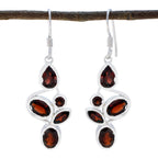 Garnet-Moroccan-Aria-Penta-Dangle-Red-92.5-Silver-Earring