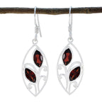 Garnet-American-Aurora-Toi-et-Moi-Dangle-Red-Silver-Earring