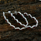 Garnet-Latin-American-Katharina-multiple-Stud-Red-Sterling-Silver-Earring