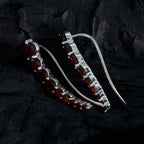 Garnet-Egyptian-Alejandra-multiple-EarCuff-Red-Sterling-Silver-Earring