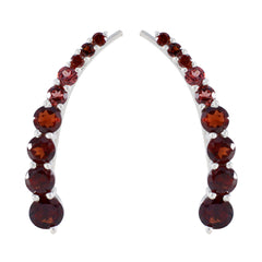 Granat-Ägyptisch-Alejandra-mehrere-Ohrmanschette-Rot-Sterling-Silber-Ohrring