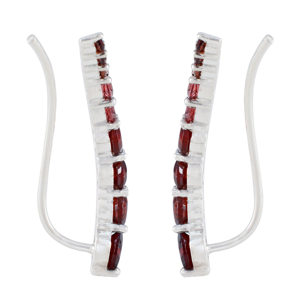 Garnet-Egyptian-Alejandra-multiple-EarCuff-Red-Sterling-Silver-Earring