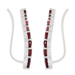 Granat-Ägyptisch-Alejandra-mehrere-Ohrmanschette-Rot-Sterling-Silber-Ohrring