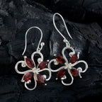 Garnet-Middle-Eastern-Bianca-quarter-Dangle-Red-925-Silver-Earring