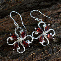 Garnet-Middle-Eastern-Bianca-quarter-Dangle-Red-925-Silver-Earring