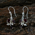 Garnet-Australian-Camila-Trilogy-Dangle-Red-925-Sterling-Silver-Earring