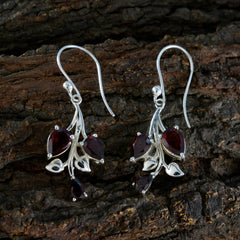 Garnet-Australian-Camila-Trilogy-Dangle-Red-925-Sterling-Silver-Earring
