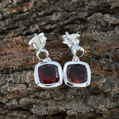 Garnet-American-María-multiple-Stud-Red-92.5-Silver-Earring