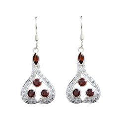 Garnet-Moroccan-Ying-multiple-Dangle-Red-925-Sterling-Silver-Earring