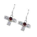 Garnet-American-Yuna-multiple-Dangle-Red-Sterling-Silver-Earring