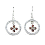 Garnet-Japanese-Alejandra-multiple-Dangle-Red-92.5-Silver-Earring