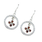 Garnet-Japanese-Alejandra-multiple-Dangle-Red-92.5-Silver-Earring