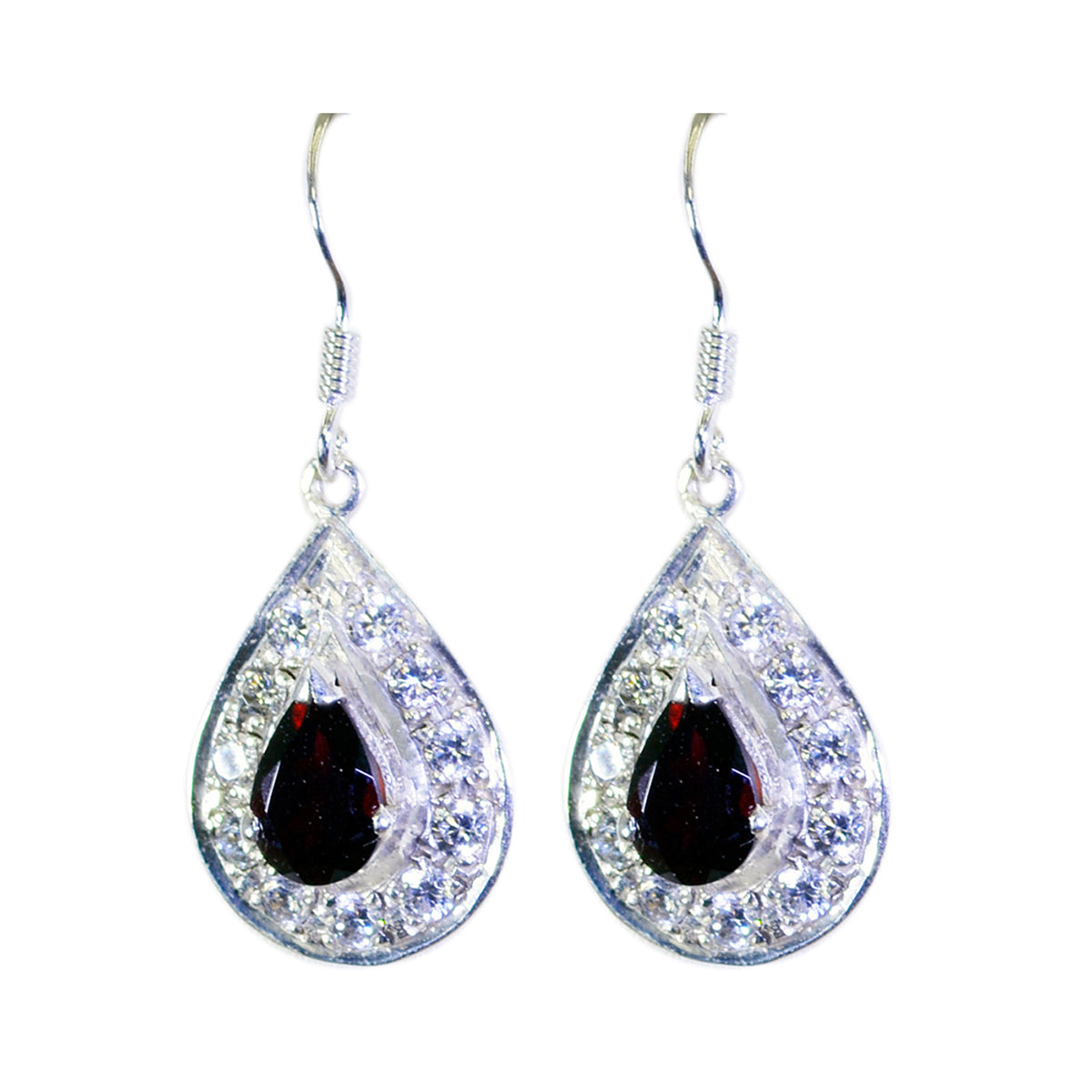 Garnet-American-Hanna-multiple-Dangle-Red-92.5-Silver-Earring