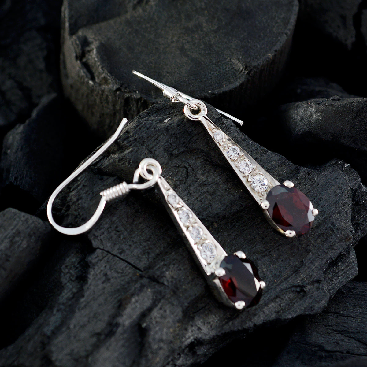 Garnet-Turkish-Amanda-multiple-Dangle-Red-925-Sterling-Silver-Earring