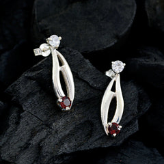 Garnet-Italian-Ana-multiple-Dangle-Red-925-Sterling-Silver-Earring