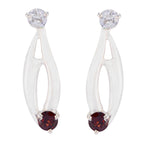 Garnet-Italian-Ana-multiple-Dangle-Red-925-Sterling-Silver-Earring