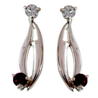 Garnet-Italian-Ana-multiple-Dangle-Red-925-Sterling-Silver-Earring