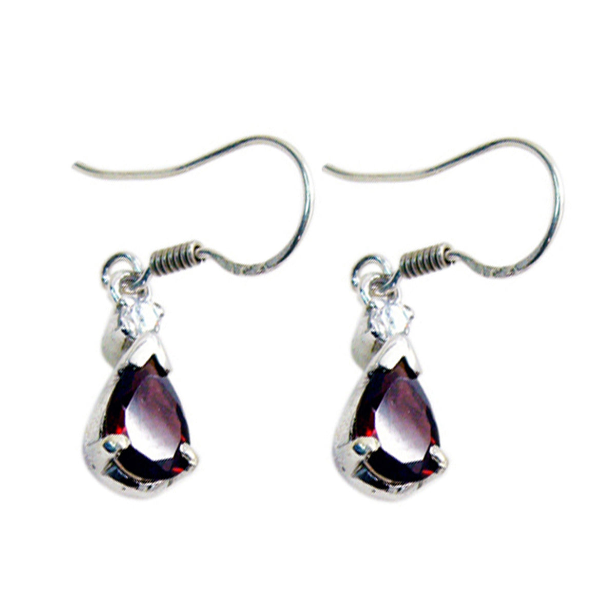 Garnet-German-Ivy-multiple-Dangle-Red-92.5-Silver-Earring