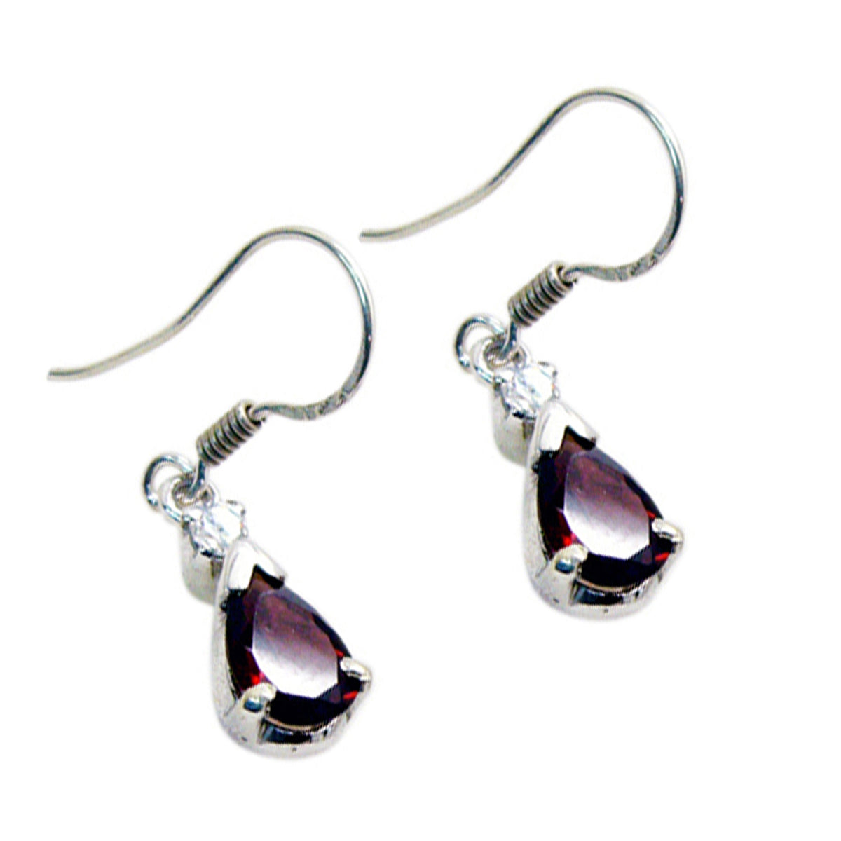 Garnet-German-Ivy-multiple-Dangle-Red-92.5-Silver-Earring