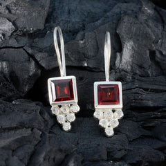 Garnet-Russian-Yuna-multiple-Dangle-Red-925-Silver-Earring