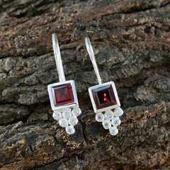 Garnet-Russian-Yuna-multiple-Dangle-Red-925-Silver-Earring