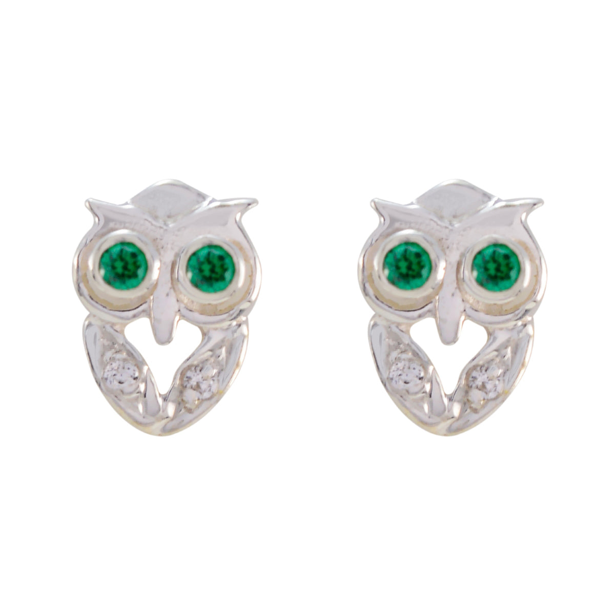 Green-CZ-Mexican-Hannah-multiple-Stud-Green-92.5-Silver-Earring Huvudsaklig produktbild