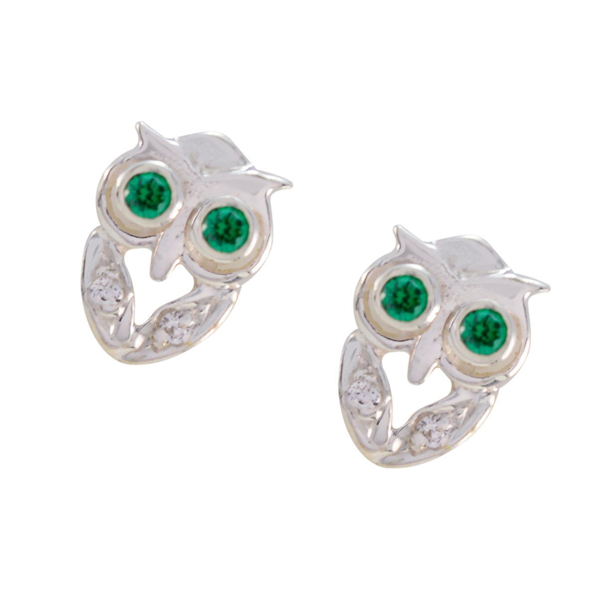 Green-CZ-Mexican-Hannah-multiple-Stud-Green-92.5-Silver-Earring