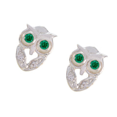 Green-CZ-Mexican-Hannah-multiple-Stud-Green-92.5-Silver-Earring