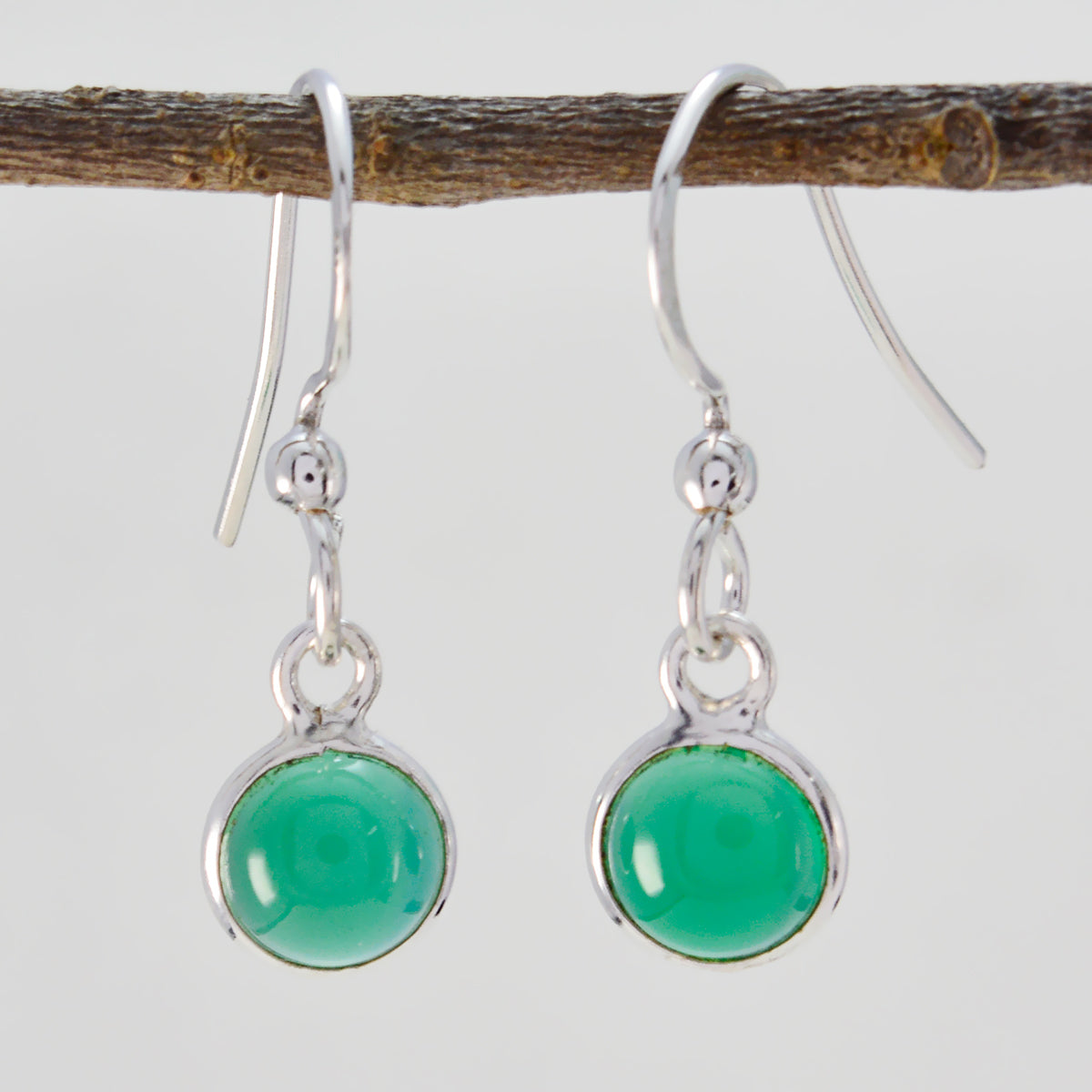 Green-Onyx-Spanish-Bianca-multiple-Dangle-Green-925-Sterling-Silver-Earring