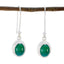 Green-Onyx-German-Carla-multiple-Dangle-Green-Silver-Earring