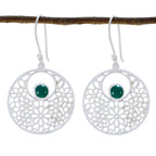Green-Onyx-Egyptian-Constanza-Solitaire-Dangle-Green-Silver-Earring