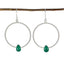 Green-Onyx-Italian-Florencia-Solitaire-Dangle-Green-92.5-Silver-Earring