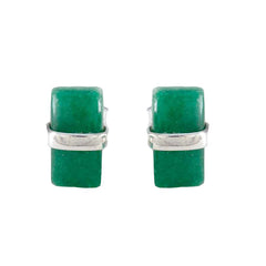 Green-Onyx-Middle-Eastern-Gabriela-Solitaire-Stud-Green-92.5-Silver-Earring