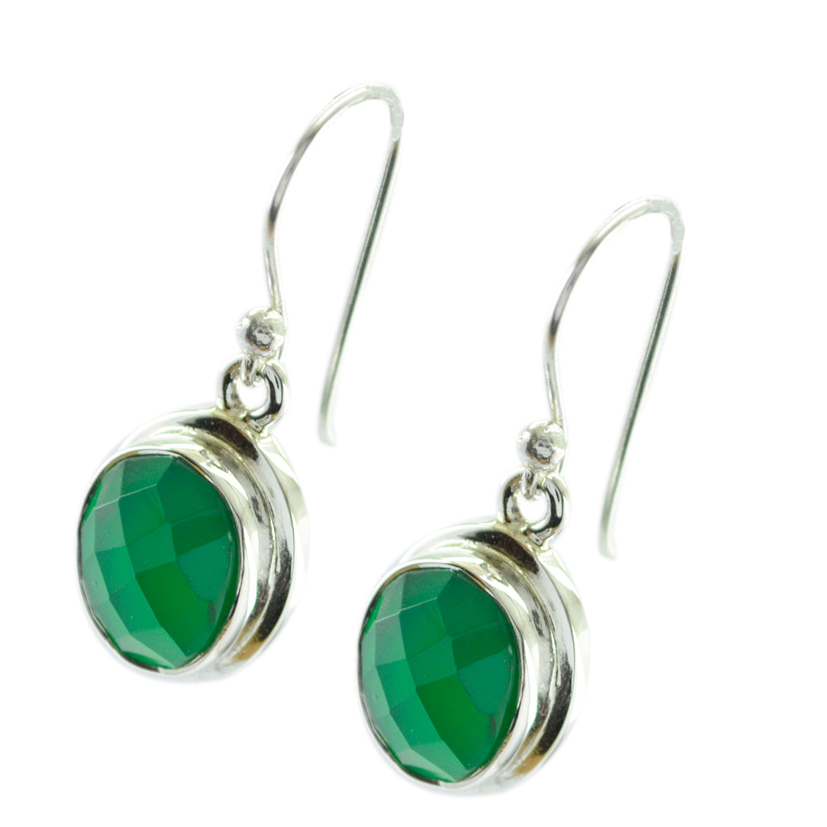 Groene Onyx Australische Isadora meervoudige Dangle Green 92,5 Zilveren Oorbel Secundaire afbeelding