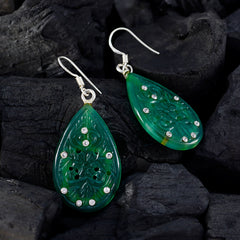 Green-Onyx-Indian-Araya-multiple-Dangle-Green-925-Sterling-Silver-Earring