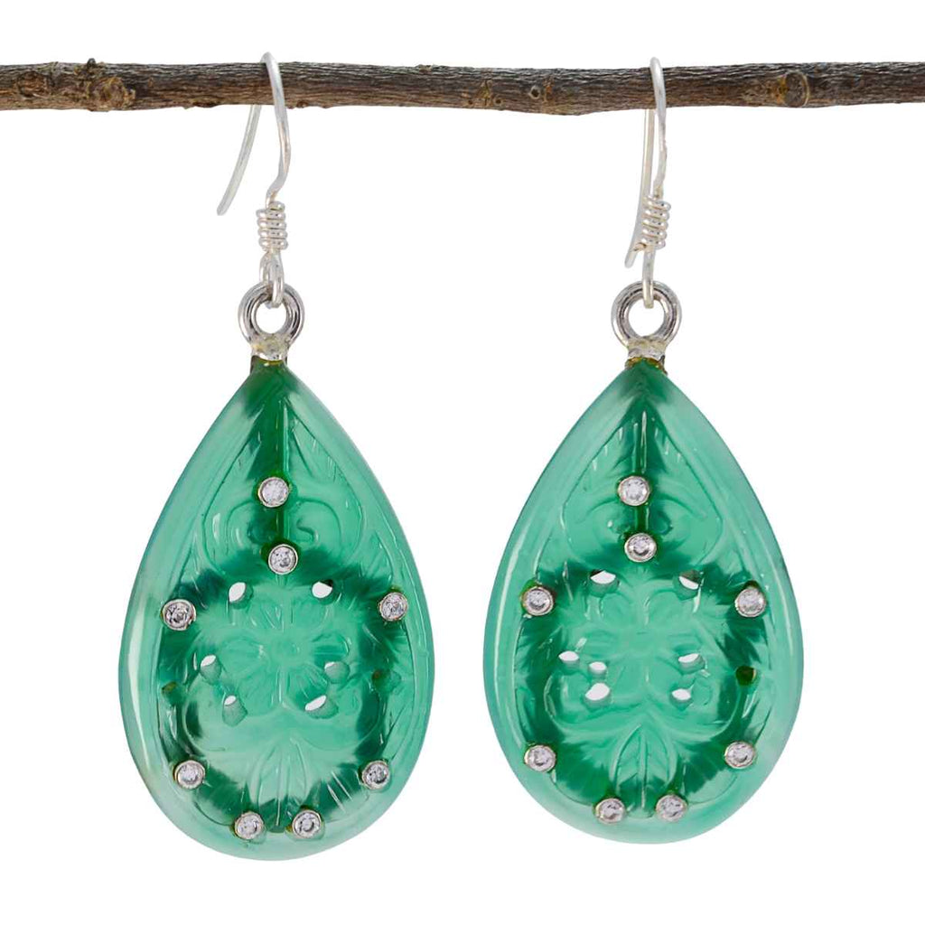 Green-Onyx-Indian-Araya-multiple-Dangle-Green-925-Sterling-Silver-Earring