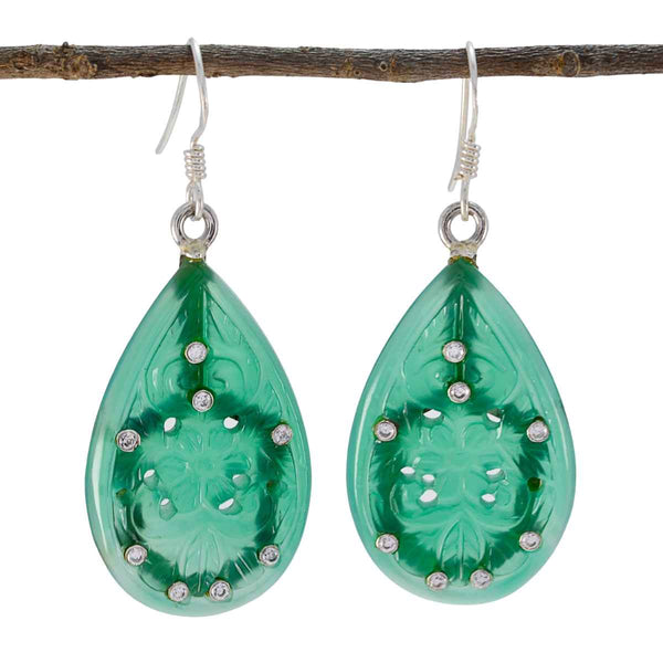 Green-Onyx-Indian-Araya-multiple-Dangle-Green-925-Sterling-Silver-Earring