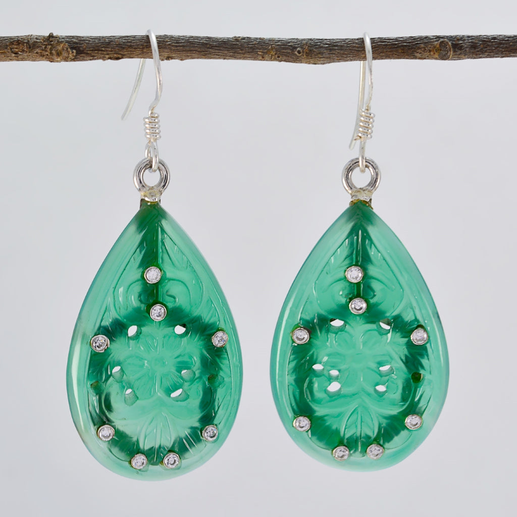 Green-Onyx-Indian-Araya-multiple-Dangle-Green-925-Sterling-Silver-Earring