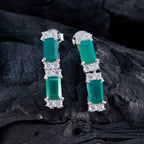 Green-Onyx-German-Paula-multiple-Stud-Green-Sterling-Silver-Earring