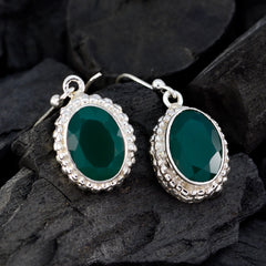 Green-Onyx-Korean-Kennedy-multiple-Dangle-Green-Sterling-Silver-Earring