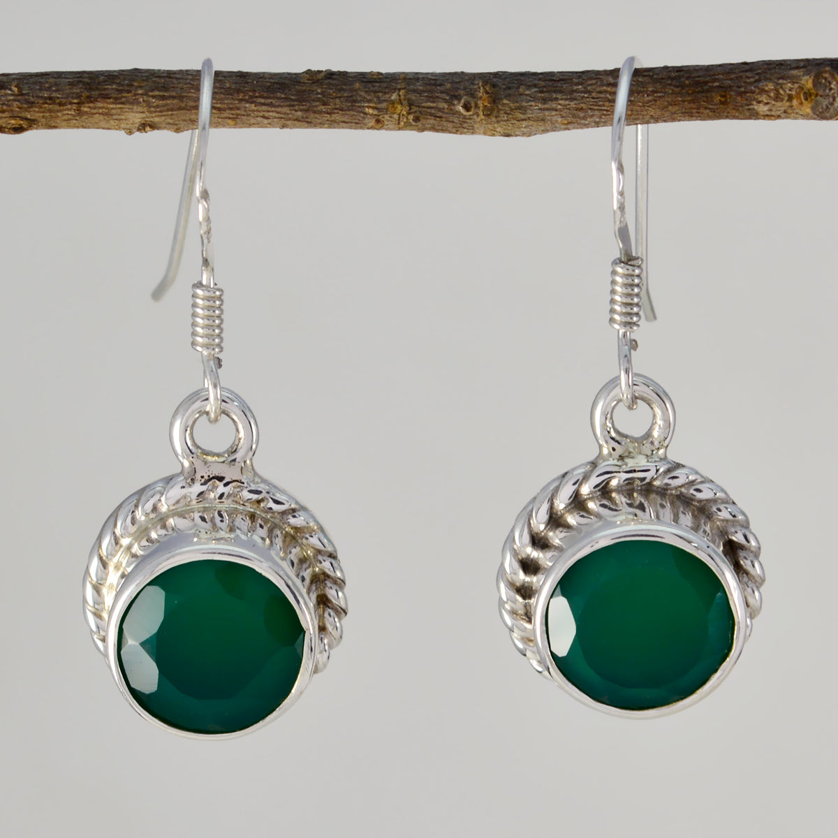 Green-Onyx-Latin-American-Joaquina-multiple-Dangle-Green-Silver-Earring