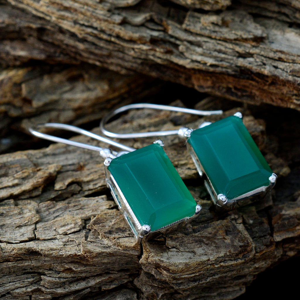 Green-Onyx-French-Julia-Solitaire-Dangle-Green-925-Silver-Earring