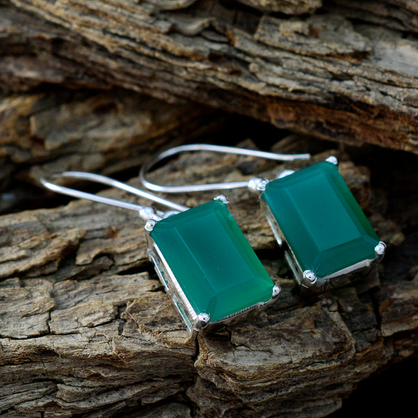 Green-Onyx-French-Julia-Solitaire-Dangle-Green-925-Silver-Earring