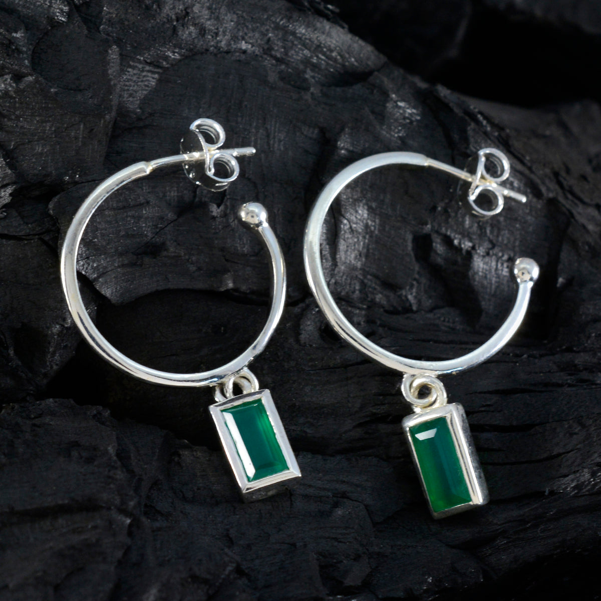Green-Onyx-Italian-Sofia-Solitaire-Dangle-Green-925-Sterling-Silver-Earring