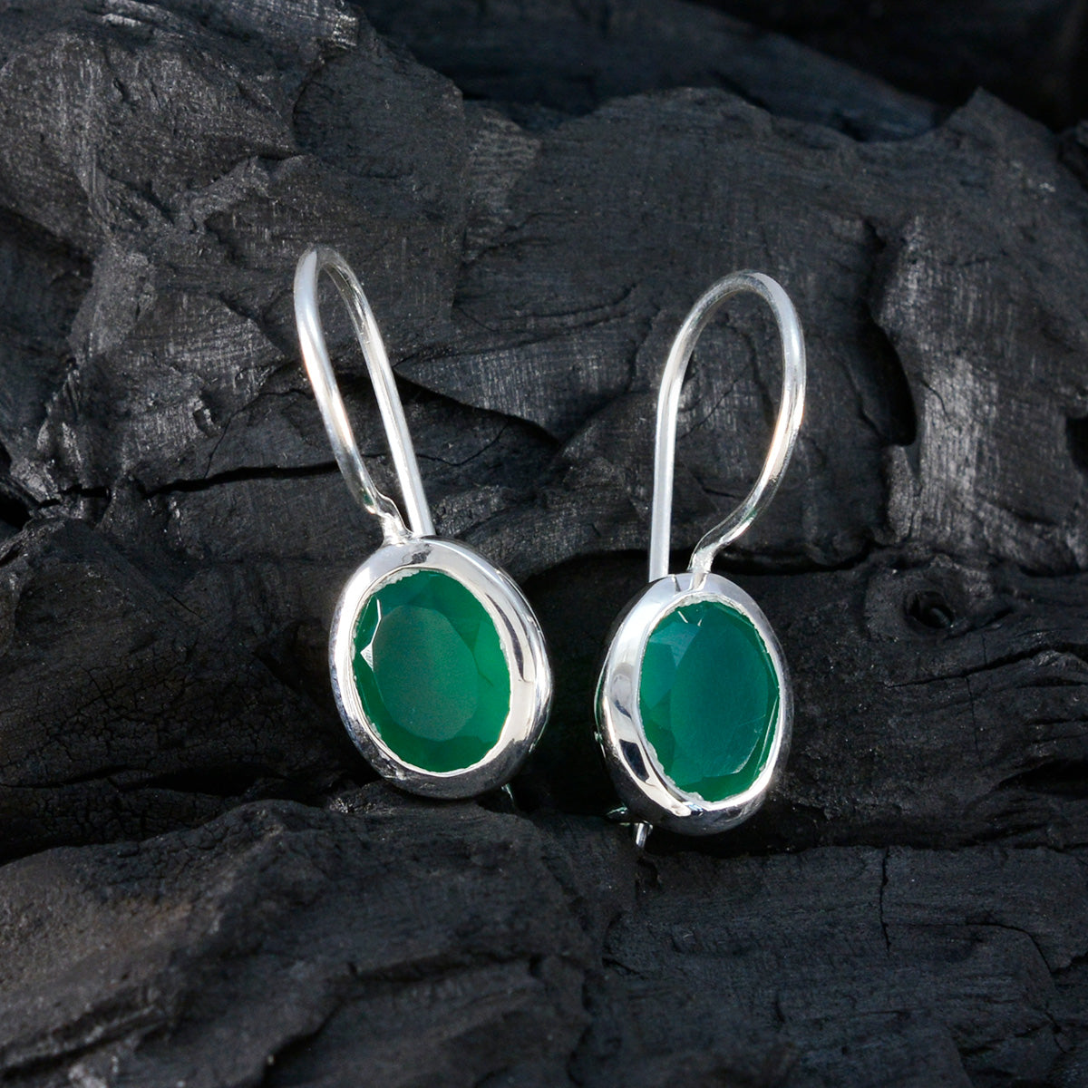 Green-Onyx-Mexican-Min-seo-Solitaire-Dangle-Green-Sterling-Silver-Earring