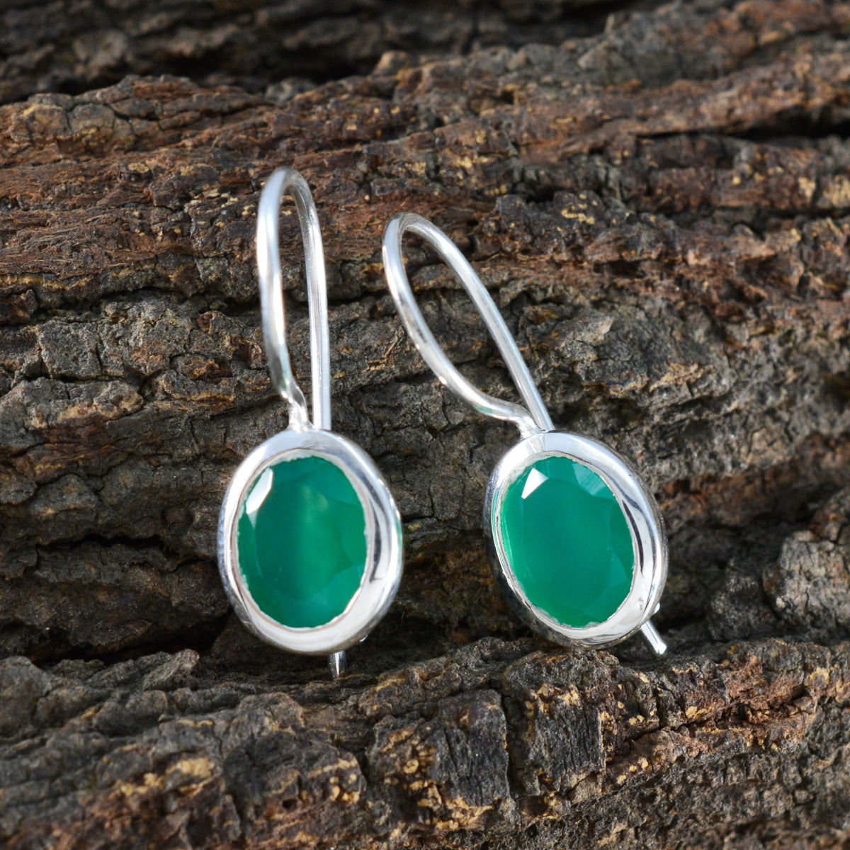 Green-Onyx-Mexican-Min-seo-Solitaire-Dangle-Green-Sterling-Silver-Earring