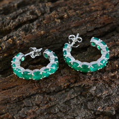 Green-Onyx-Russian-Isabella-multiple-Stud-Green-92.5-Silver-Earring
