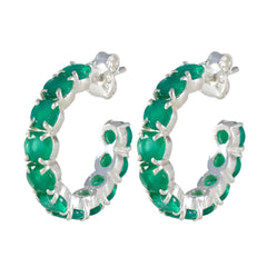 Green-Onyx-Russian-Isabella-multiple-Stud-Green-92.5-Silver-Earring