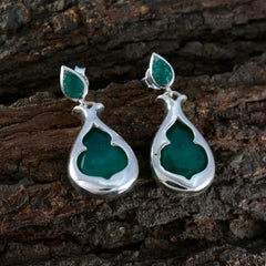 Green-Onyx-Korean-Emily-Toi-et-Moi-Stud-Green-Sterling-Silver-Earring